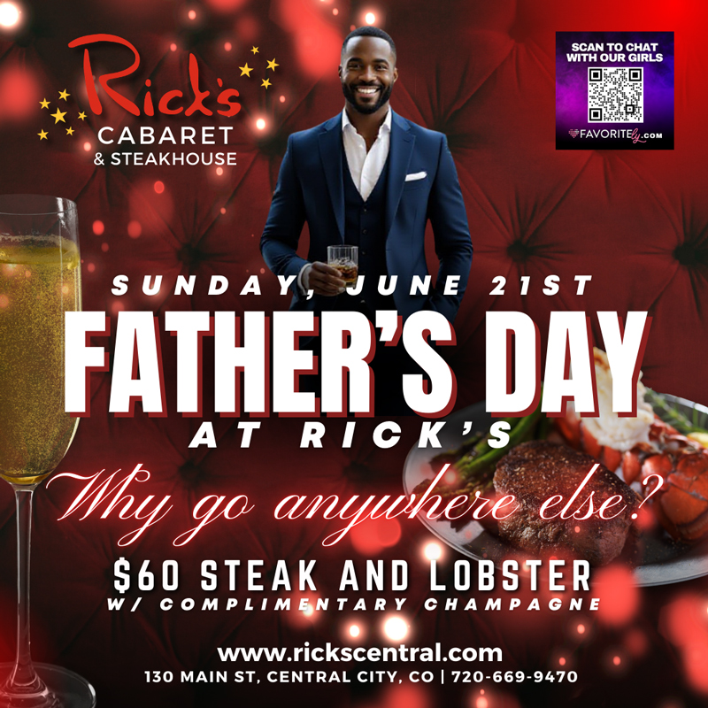 Father's Day steak and lobster special at Rick's Central City